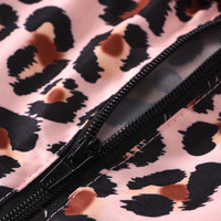 Load image into Gallery viewer, 2 Pieces Set Baby Kid Girls Solid Color Muslin&amp;Ribbed Tops Leopard And Bow Skirts Wholesale 60637411
