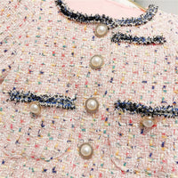 Load image into Gallery viewer, 2 Pieces Set Baby Kid Girls Checked Jackets Outwears And Skirts Wholesale 95256257
