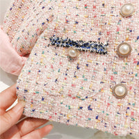 Load image into Gallery viewer, 2 Pieces Set Baby Kid Girls Checked Jackets Outwears And Skirts Wholesale 95256257
