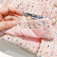 Load image into Gallery viewer, 2 Pieces Set Baby Kid Girls Checked Jackets Outwears And Skirts Wholesale 95256257
