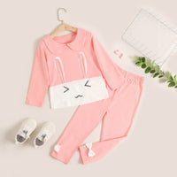 Load image into Gallery viewer, 2 Pieces Kid Girl Ribbit Set Top Matching Bow Trousers Wholesale 06817183
