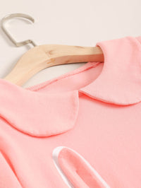 Load image into Gallery viewer, 2 Pieces Kid Girl Ribbit Set Top Matching Bow Trousers Wholesale 06817183
