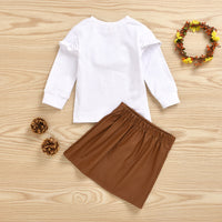 Load image into Gallery viewer, 2 Pieces Set Baby Kid Girls Solid Color T-Shirts And Skirts Wholesale 50127493
