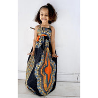 Load image into Gallery viewer, 2 Pieces Set Baby Kid Girls Bohemian Print Dresses And Bow Headwear Wholesale 93037468
