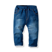 Load image into Gallery viewer, 2 Pieces Kid Girl Stripe Top Matching Denim Pants Outfit Wholesale 20194433
