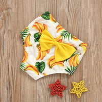 Load image into Gallery viewer, 2 Pieces Kid Girl Swimwear Set Plant Cami Top With Shorts Wholesale 49594668
