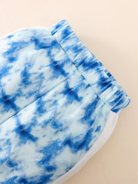 Load image into Gallery viewer, 2 Pieces Set Baby Kid Girls Letters Hoodies Swearshirts Color-blocking And Tie Dye Pants Wholesale 76606630
