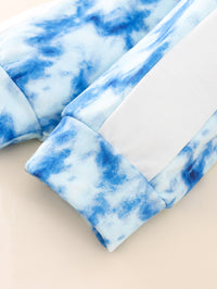 Load image into Gallery viewer, 2 Pieces Set Baby Kid Girls Letters Hoodies Swearshirts Color-blocking And Tie Dye Pants Wholesale 76606630
