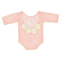 Load image into Gallery viewer, 2 Pieces Newborn Photography Flower Decor Lace Bodysuit With Headband Wholesale 69142332
