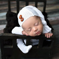 Load image into Gallery viewer, 2 Pieces Newborn Solid Color Photography Jumpsuit And Hat Set Wholesale 93834618

