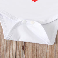 Load image into Gallery viewer, 3 Pieces Summer Girls&#39; Short Sleeve Love Letter Khat Top And Long Pants Wholesale 68692446
