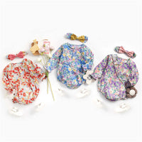 Load image into Gallery viewer, 2 Pieces Toddler Girl Floral Print Bodysuit With Headband Wholesale 02497263

