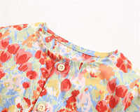 Load image into Gallery viewer, 2 Pieces Toddler Girl Floral Print Bodysuit With Headband Wholesale 02497263
