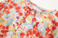 Load image into Gallery viewer, 2 Pieces Toddler Girl Floral Print Bodysuit With Headband Wholesale 02497263
