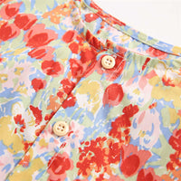 Load image into Gallery viewer, 2 Pieces Toddler Girl Floral Print Bodysuit With Headband Wholesale 02497263
