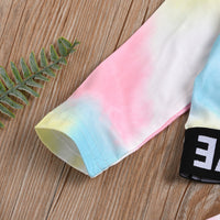 Load image into Gallery viewer, 2 Pieces Toddler Girl Love Tie-dye Print Set Top Match Pants Wholesale 70654637
