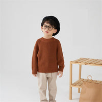 Load image into Gallery viewer, Baby Kid Unisex Solid Color Sweaters Wholesale 220819239
