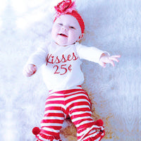 Load image into Gallery viewer, 2 Pieces Set Baby Girls Letters Rompers And Striped Pants Wholesale 86187585
