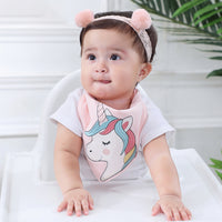 Load image into Gallery viewer, Girls Boys Love heart Animals Unicorn Baby Bibs Wholesale 60947363
