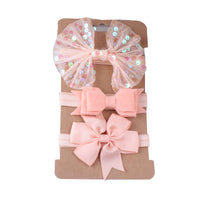 Load image into Gallery viewer, 3-Pack Girl Bow Sequins Mesh Headbands Wholesale 24213108
