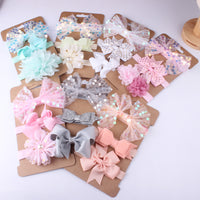 Load image into Gallery viewer, 3-Pack Girl Bow Sequins Mesh Headbands Wholesale 24213108
