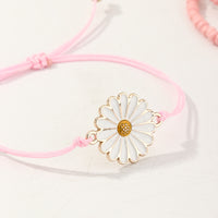 Load image into Gallery viewer, 3-Pack Girl Daisy Flower Woven Beaded Bracelets Wholesale 80653096
