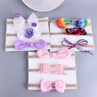 Load image into Gallery viewer, 3-Pack Girl Flower Bow Headbands Wholesale 31563111
