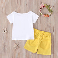 Load image into Gallery viewer, 3-Piece Girl Set Solid Color T-shirt Shorts Headband Wholesale 78762412
