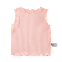 Load image into Gallery viewer, Baby Kid Girls Solid Color Muslin&amp;Ribbed Tank Tops Wholesale 315211985
