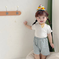 Load image into Gallery viewer, Baby Kid Girls Solid Color Muslin&amp;Ribbed Tank Tops Wholesale 315211985
