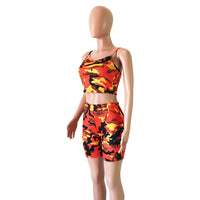 Load image into Gallery viewer, 2 Pieces Set Women Sports Camo Print Wholesale 32339436
