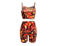 Load image into Gallery viewer, 2 Pieces Set Women Sports Camo Print Wholesale 32339436
