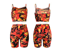 Load image into Gallery viewer, 2 Pieces Set Women Sports Camo Print Wholesale 32339436
