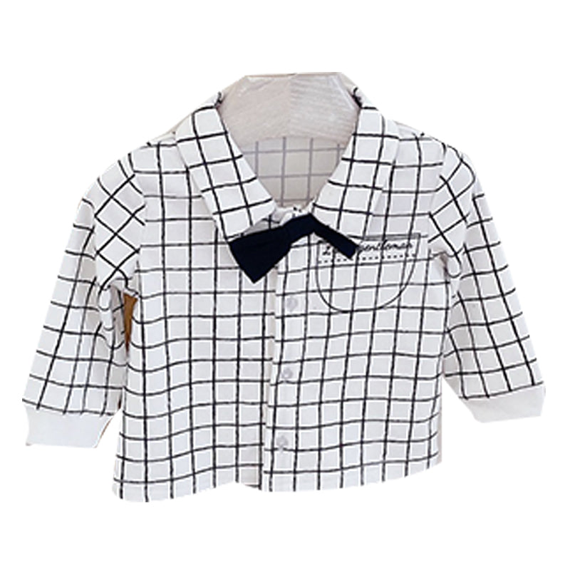 Baby Boys Checked Dressy Shirts Wholesale 324612420