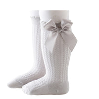 Load image into Gallery viewer, Baby Girls Solid Color Bow Accessories Socks Wholesale 22030245
