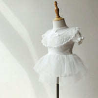 Load image into Gallery viewer, Baby Girls Bow Lace Embroidered Princess Dresses Headwear Wholesale 343010852
