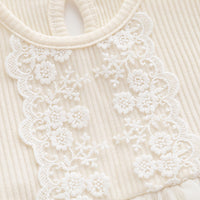 Load image into Gallery viewer, Baby Girls Solid Color Lace Rompers Wholesale 361610805
