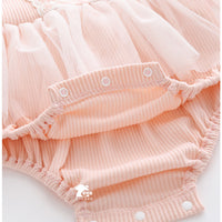 Load image into Gallery viewer, Baby Girls Solid Color Lace Rompers Wholesale 361610805
