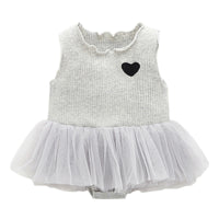 Load image into Gallery viewer, 2 Pieces Set Baby Girls Valentine&#39;s Day Love heart Muslin&amp;Ribbed Jackets Outwears and Solid Color Lace Dresses Wholesale 374910788
