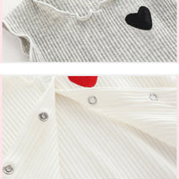 Load image into Gallery viewer, 2 Pieces Set Baby Girls Valentine&#39;s Day Love heart Muslin&amp;Ribbed Jackets Outwears and Solid Color Lace Dresses Wholesale 374910788
