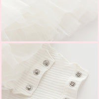 Load image into Gallery viewer, 2 Pieces Set Baby Girls Valentine&#39;s Day Love heart Muslin&amp;Ribbed Jackets Outwears and Solid Color Lace Dresses Wholesale 374910788
