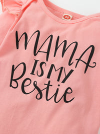 Load image into Gallery viewer, 3 Pieces Set Baby Girls Letters Rompers Leopard Bow Skirts And Headwear Wholesale 11066769
