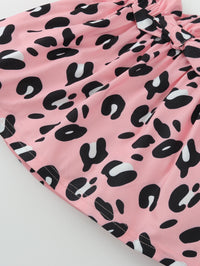 Load image into Gallery viewer, 3 Pieces Set Baby Girls Letters Rompers Leopard Bow Skirts And Headwear Wholesale 11066769
