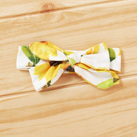 Load image into Gallery viewer, 3 Pieces Set Baby Girls Flower Print Hoodies Pants And Bow Headwear Wholesale 19246167
