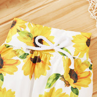 Load image into Gallery viewer, 3 Pieces Set Baby Girls Flower Print Hoodies Pants And Bow Headwear Wholesale 19246167
