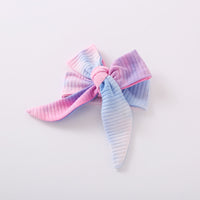 Load image into Gallery viewer, 3 Pieces Set Baby Girls Tie Dye Bow Headwear Rompers And Pants Wholesale 76697139
