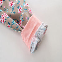 Load image into Gallery viewer, 3 Pieces Set Baby Girls Striped Print Hoodies Swearshirts Pants And Bow Headwear Wholesale 58047643
