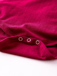 Load image into Gallery viewer, 2 Pieces Set Baby Girls Solid Color Print Rompers Flower And Bow Pants Wholesale 53567116
