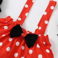 Load image into Gallery viewer, 3 Pieces Set Baby Girls Polka dots Tops Bow Skirts And Headwear Wholesale 03716847
