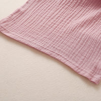 Load image into Gallery viewer, 3 Pieces Baby Girl Ruffle Collar Muslin Top Flower Pants And Headband Set Wholesale 22904800
